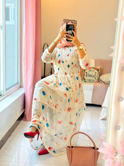 Luna Printed Chiffon Maxi